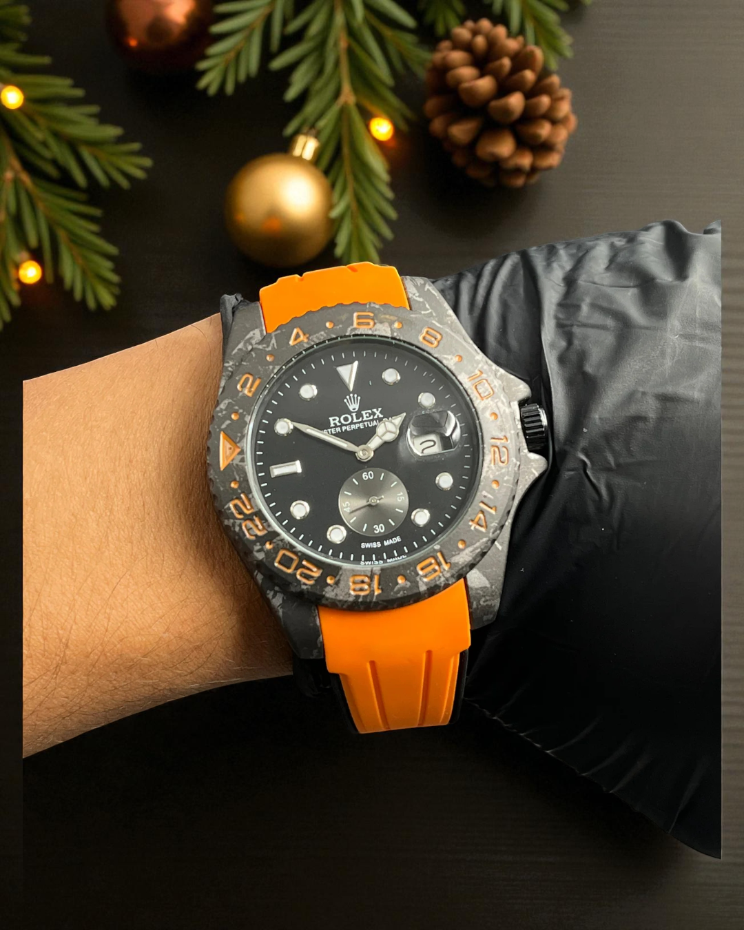 Rlx Goma Naranja Tablero Negro