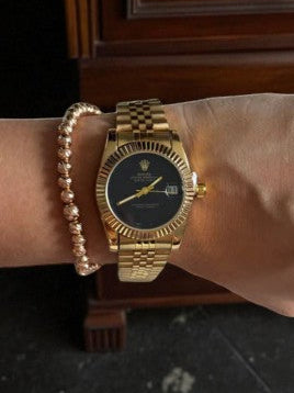 Rolex Datejust 2 Mujer Dorado Tablero Negro