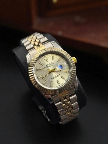 Rolex Dayjust Plus Mujer Bicolor Tablero Plateado Dorado
