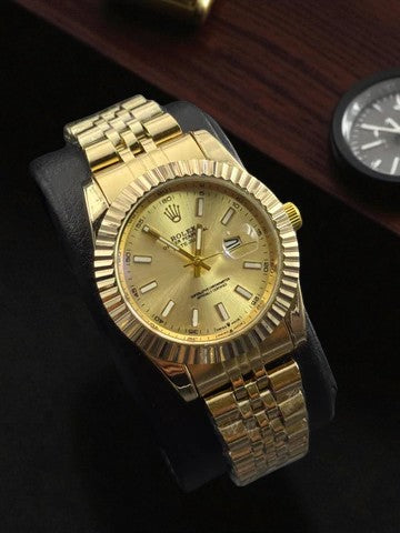 Rolex Dayjust Plus Mujer Dorado Tablero Dorado