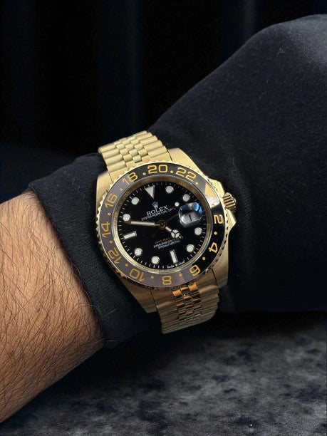 Rlx GMT MASTER 2 Exclusive Dorado Tablero Negro