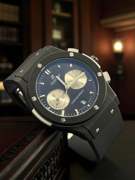 Hublot Funcional Negro Tablero Negro
