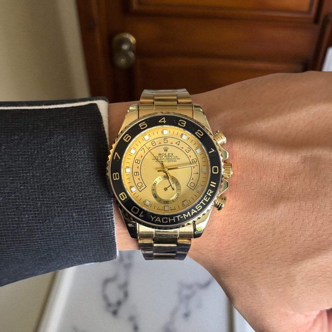 Rolex Perpetual Dorado Tablero Dorado