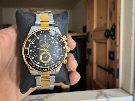 Rolex Perpetual Bicolor Tablero Negro