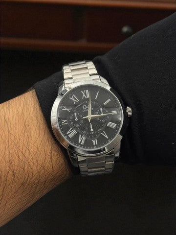 QYQ Roman Plateado Tablero Negro