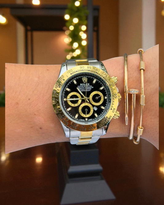 Rlx Daytn Bicolor Dorado Tablero Negro