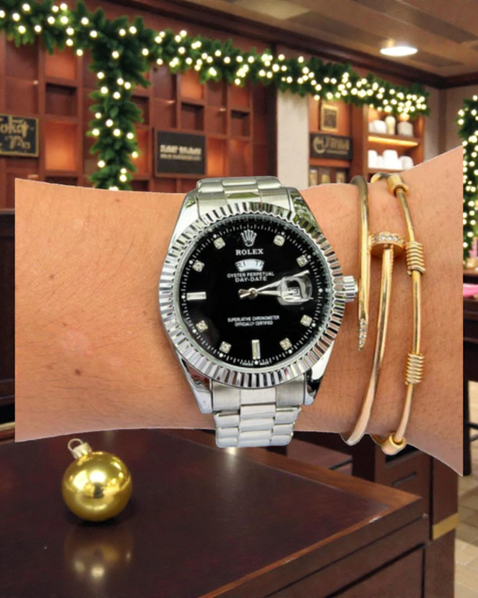 Rlx Diamond Plateado Tablero Negro