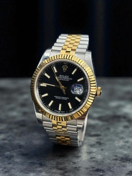Rolex DateJust Exclusive Bicolor Tablero Negro
