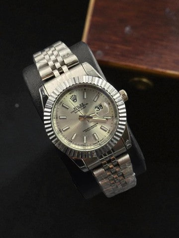 Rolex Dayjust Plus Mujer Plateado Tablero Plateado