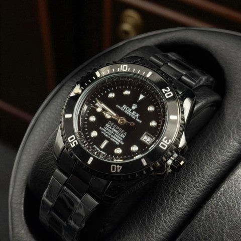 Rolex Submariner Mujer Negro Tablero Negro Bisel Negro